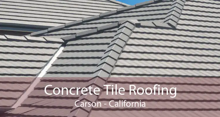 Concrete Tile Roofing Carson - California