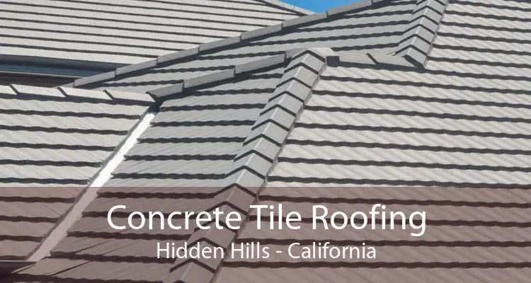 Concrete Tile Roofing Hidden Hills - California