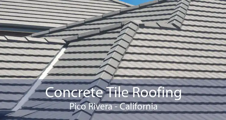 Concrete Tile Roofing Pico Rivera - California