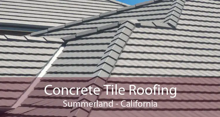 Concrete Tile Roofing Summerland - California