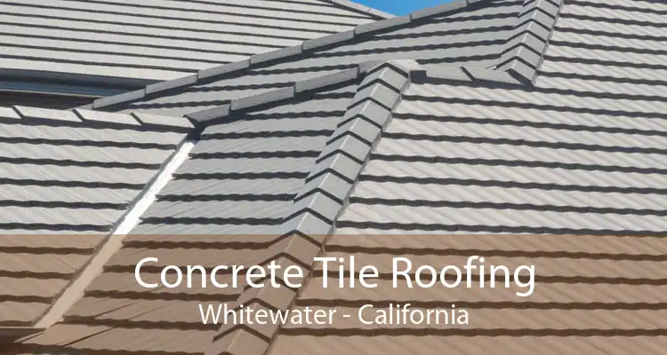 Concrete Tile Roofing Whitewater - California
