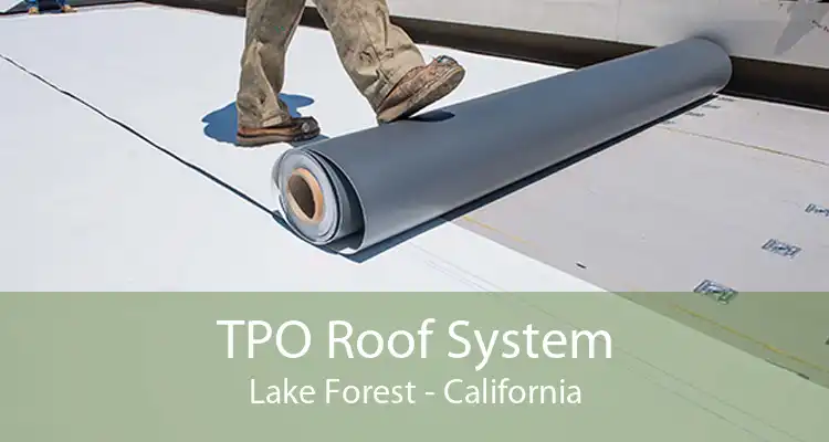 TPO Roof System Lake Forest - California